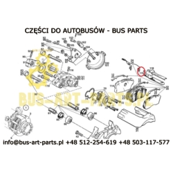 BLACHA PODTRZYMUJĄCA KLOCKI LUCAS MERITOR D3 SETRA S315 S3.. HD HDH GT GT-HD UL NF