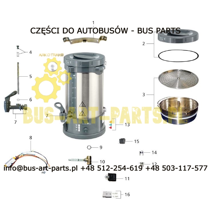 USZCZELKA RURKI DO EXPRESU KAWY CAFFE BAR FRENZEL FOKM40
