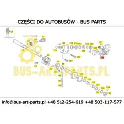 KRZYŻAK PRZEGUBU LEWARKA ZMIANY BIEGÓW MERCEDES O350 E2 E3 PRZY SKRZYNI BIEGÓW 3892601738 A3892601738