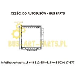 CHŁODNICA WODY TEMSA OPALIN 9 2006- 705X690X77
