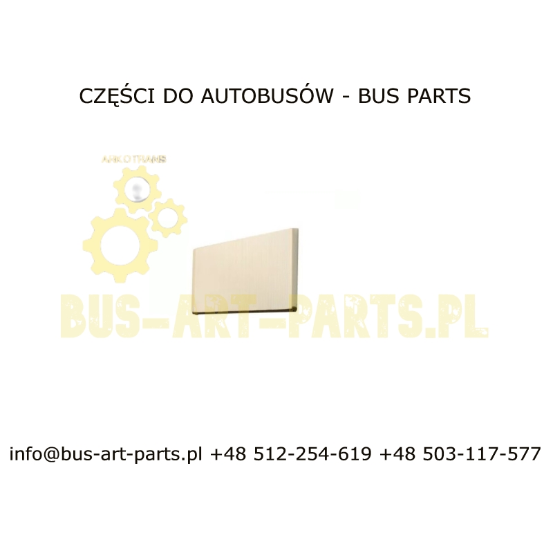 DUST BAG AIR CONDITIONING FILTER 460X205X20 VDL