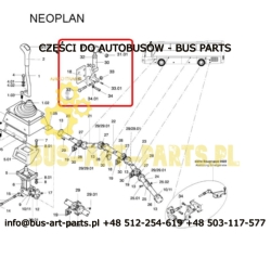 WSPORNIK LEWARKA BIEGÓW NEOPLAN BOVA