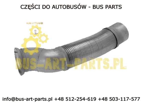 RURA WYDECHOWA  SETRA S315NF S3..NF -2002 EURO 2 OM457HLA POCZATKOWA Z ŁĄCZNIKIEM ELASTYCZNYM