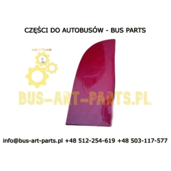 ODBLASK BOCZNY LEWY NA KLAPIE CZERWONY MAN