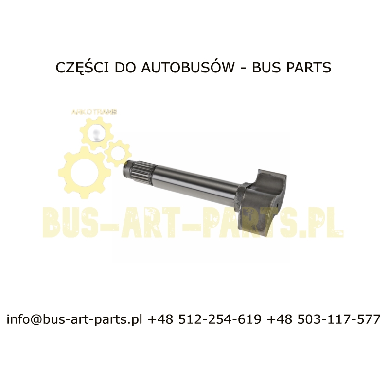 WAŁEK ROZPIERACZA HAMULCA PRAWY SETRA S2.. S210 S215 S216  S3.. S315 S317 GT / GT-HD UL MERCEDES INTEGRO L-281mm 19 zęb