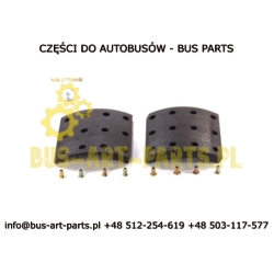 OKŁADZINY HAMULCOWE KOMPLET  SETRA BOVA NEOPLAN EOS 233 SILNIK MAN TYŁ