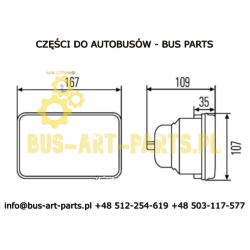 REFLEKTOR DROGOWY H1 BOVA NEOPLAN MAN