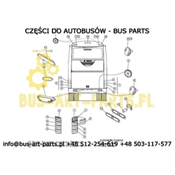 LAMPA ZESPOLONA TYŁ PRAWA SCANIA IRIZAR CENTURY -2005