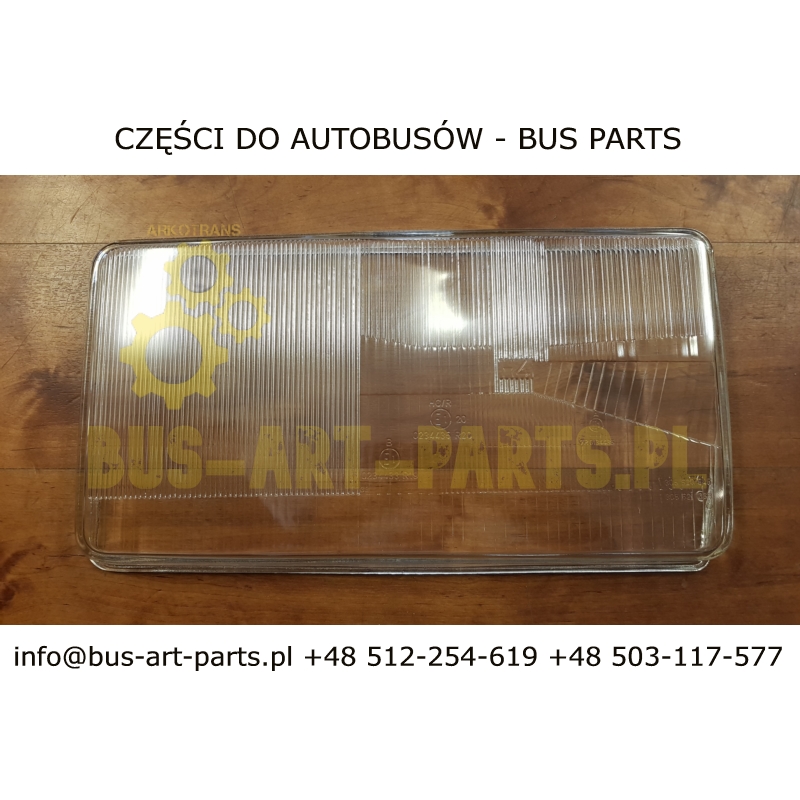 SZKŁO REFLEKTORA LEWE MERCEDES O303  O405  O407