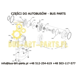 ZESTAW NAPRAWCZY WIRNIKA RETARDERA VOITH R115 MERCEDES ACTROS AXOR Z SIMERINGAMI 55X70X8/21 55X70X7