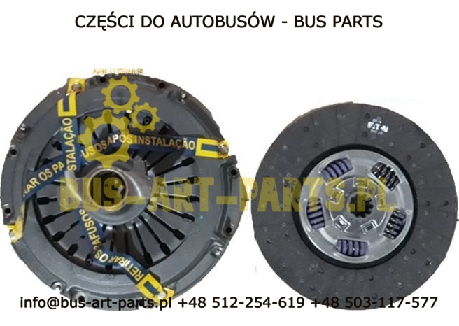 SPRZĘGŁO KOMPLETNE 395MM TEMSA TOURMALIN CUMMINS SKRZYNIA BIEGÓW EATON C197C375 D2020W C124C191 138225-1-BZ