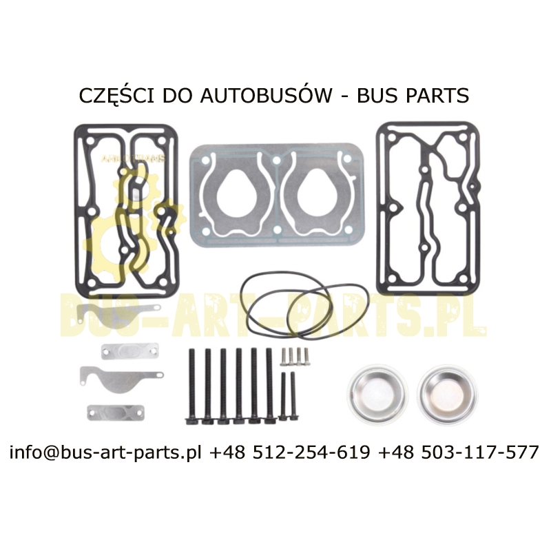 ZESTAW NAPRAWCZY GŁOWICY KOMPRESORA SETRA S4.. MERCEDES CITARO TRAVEGO TOURISMO EURO 3 EURO 4 OM457LA OM457HLA