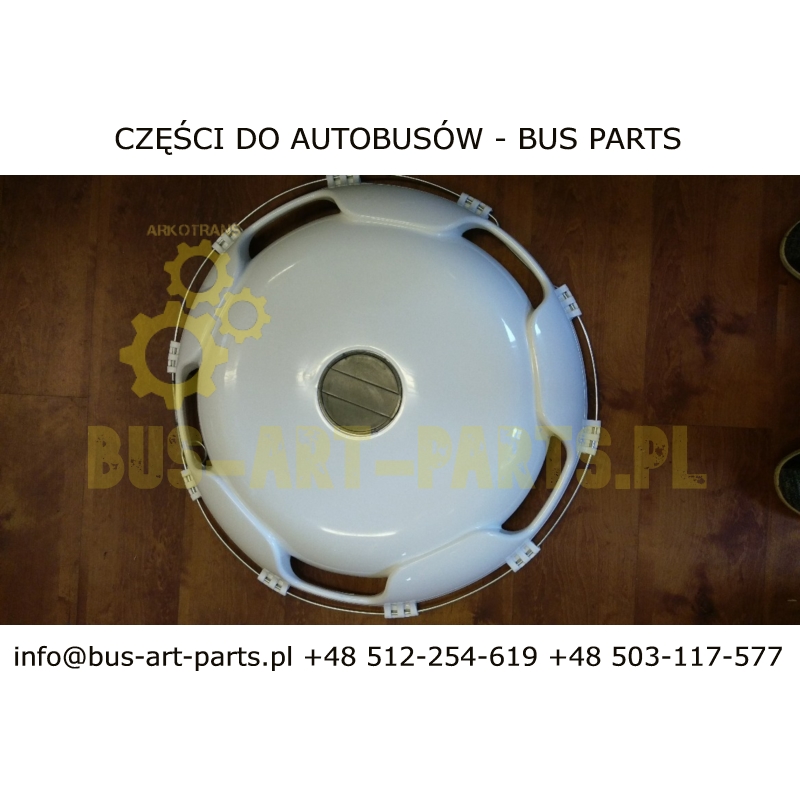 KOŁPAK 22,5" BIAŁY PRZÓD WZÓR TRAVEGO WYPUKŁY