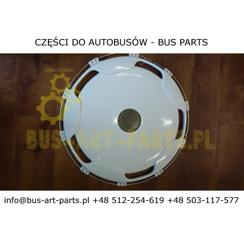 KOŁPAK 22,5" BIAŁY TYŁ WZÓR TRAVEGO PŁASKI