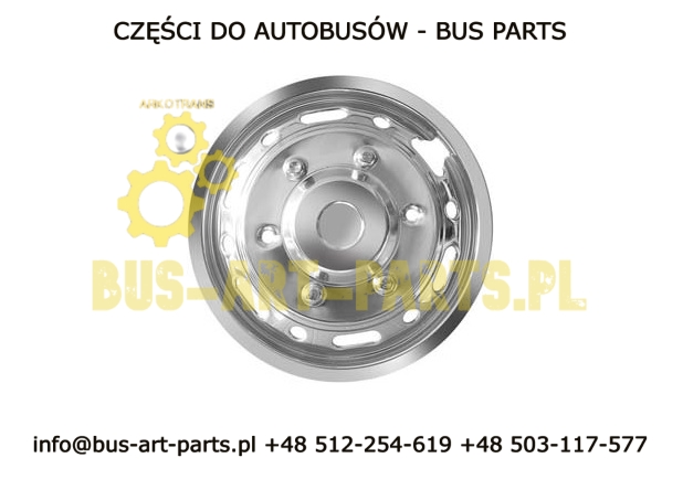 KOŁPAK KOŁA 16" CHROMOWANY PRZÓD WYPUKŁY