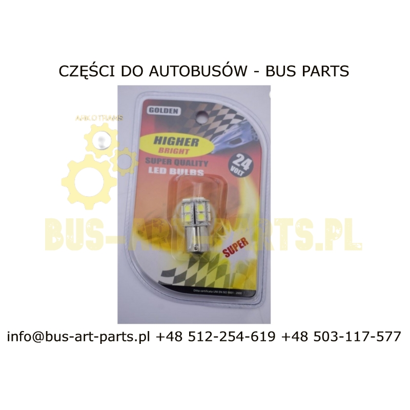 ŻARÓWKA LED 15SMD BIAŁA 24V 1SZT