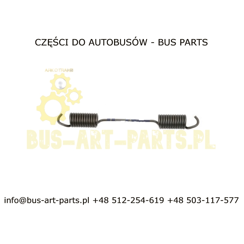 SPRĘŻYNA SZCZĘKI HAMLCOWEJ L-245x26x4 MERCEDES O405