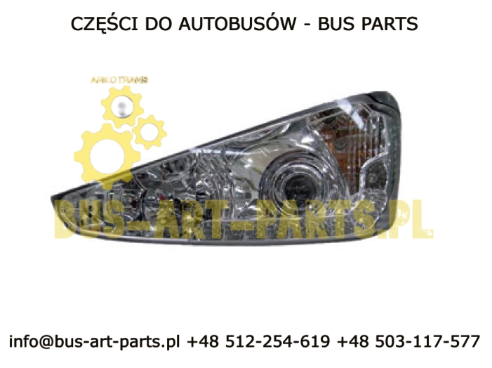 REFLETROR PRZEDNI SCANIA IRIZAR NEW CENTURY i4 i6 LEWY H7 LED