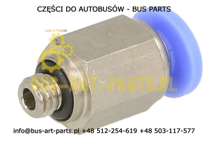 SZYBKOZŁĄCZE WKRĘCANE PROSTE M5X1 Q-6