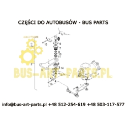 NAKRĘTKA SWORZNIA  WSPORNIKA WĄSA DRĄŻKA KIEROWNICZEGO NEOPLAN N116 N117 N122 N516