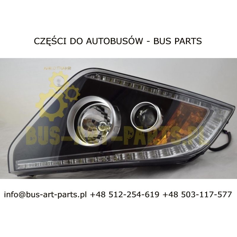 REFLEKTOR PRZEDNI PRAWY SCANIA IRIZAR HIGER TOURING XENON D1S/H7